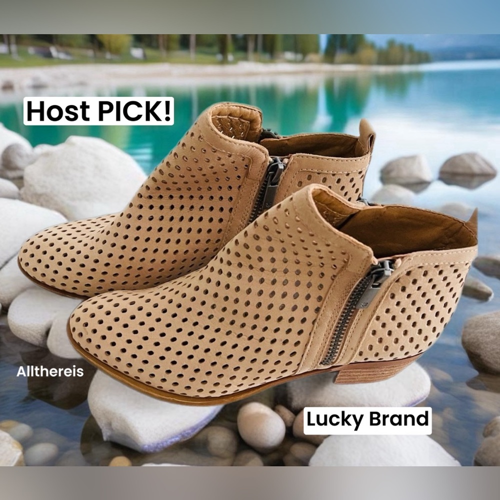 HP🎉NWOB Lucky Brand Basel bootie 6M - Picture 5 of 16